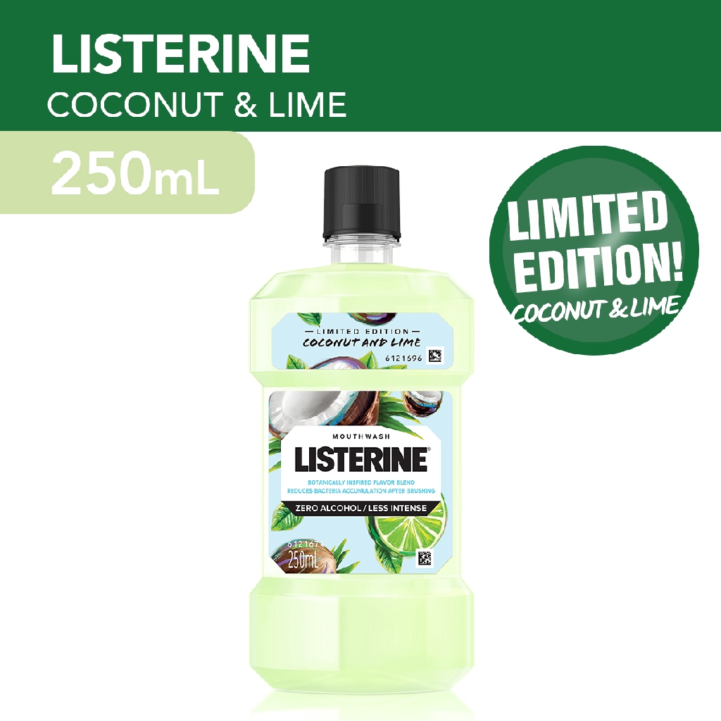 LISTERINE Coconut and Lime Mouthwash 250ml Shopee Philippines