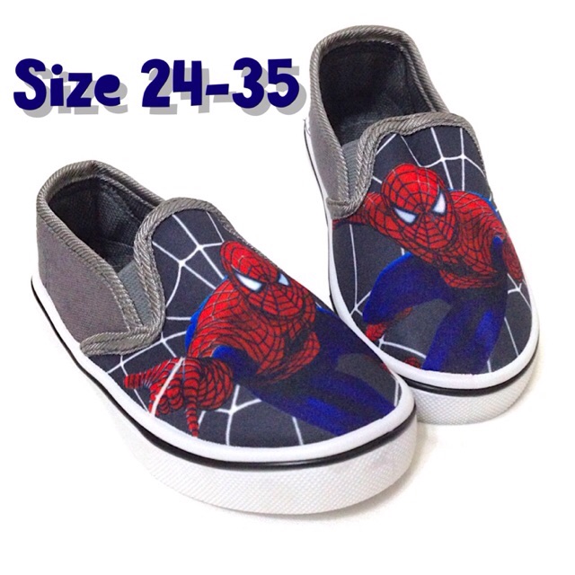 spiderman slip ons