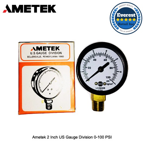 Ametek 2 Inch US Gauge Division 0100 PSI Shopee Philippines