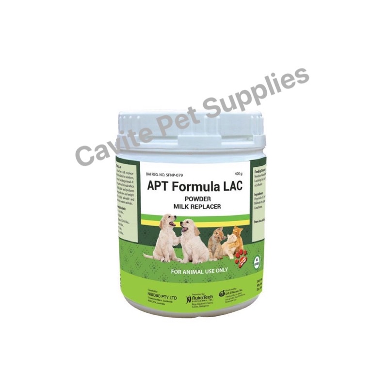 APT Formula LAC Powder (Milk Replacer) 400g Dog Puppy Cat Kitten Milk