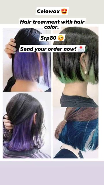 Celowax Hair treatment with Hair color Shopee Philippines