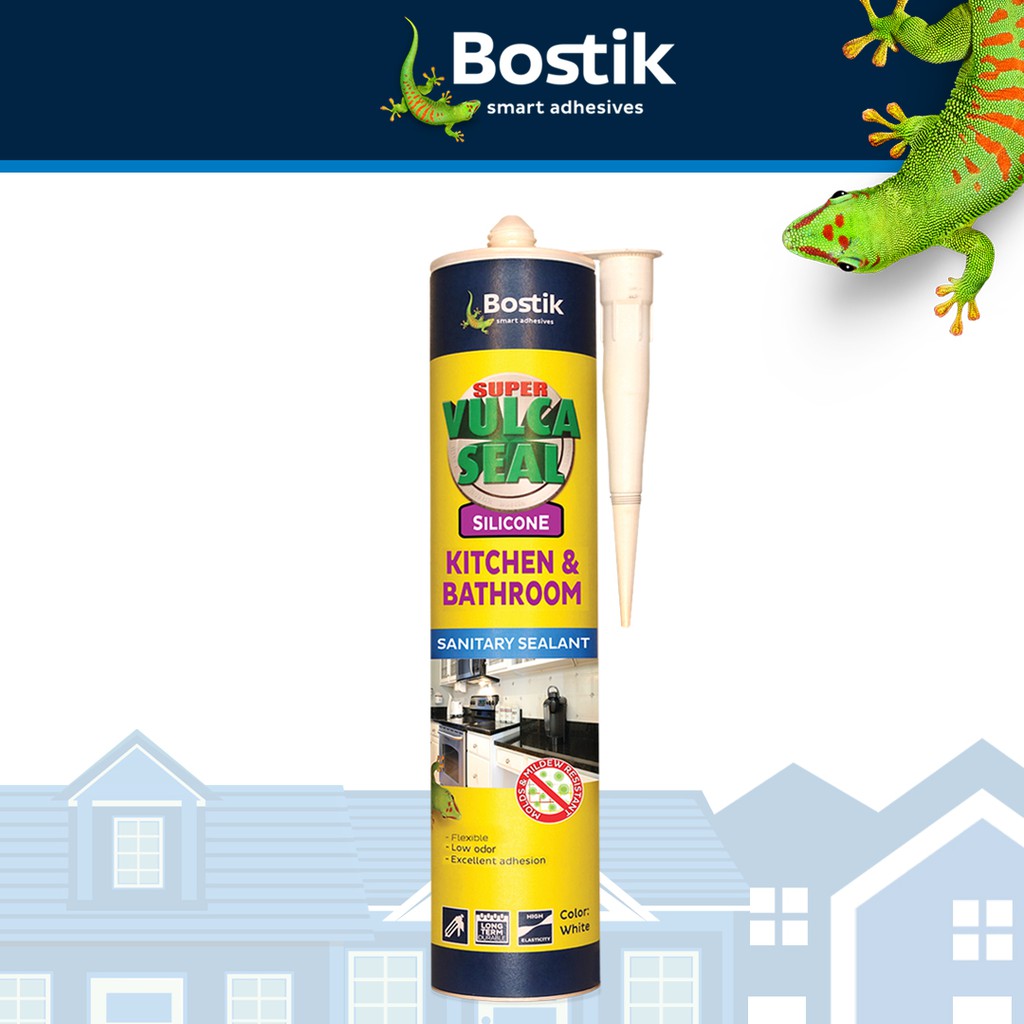 Bostik Super Vulcaseal Silicone Sanitary Sealant for Kitchen and