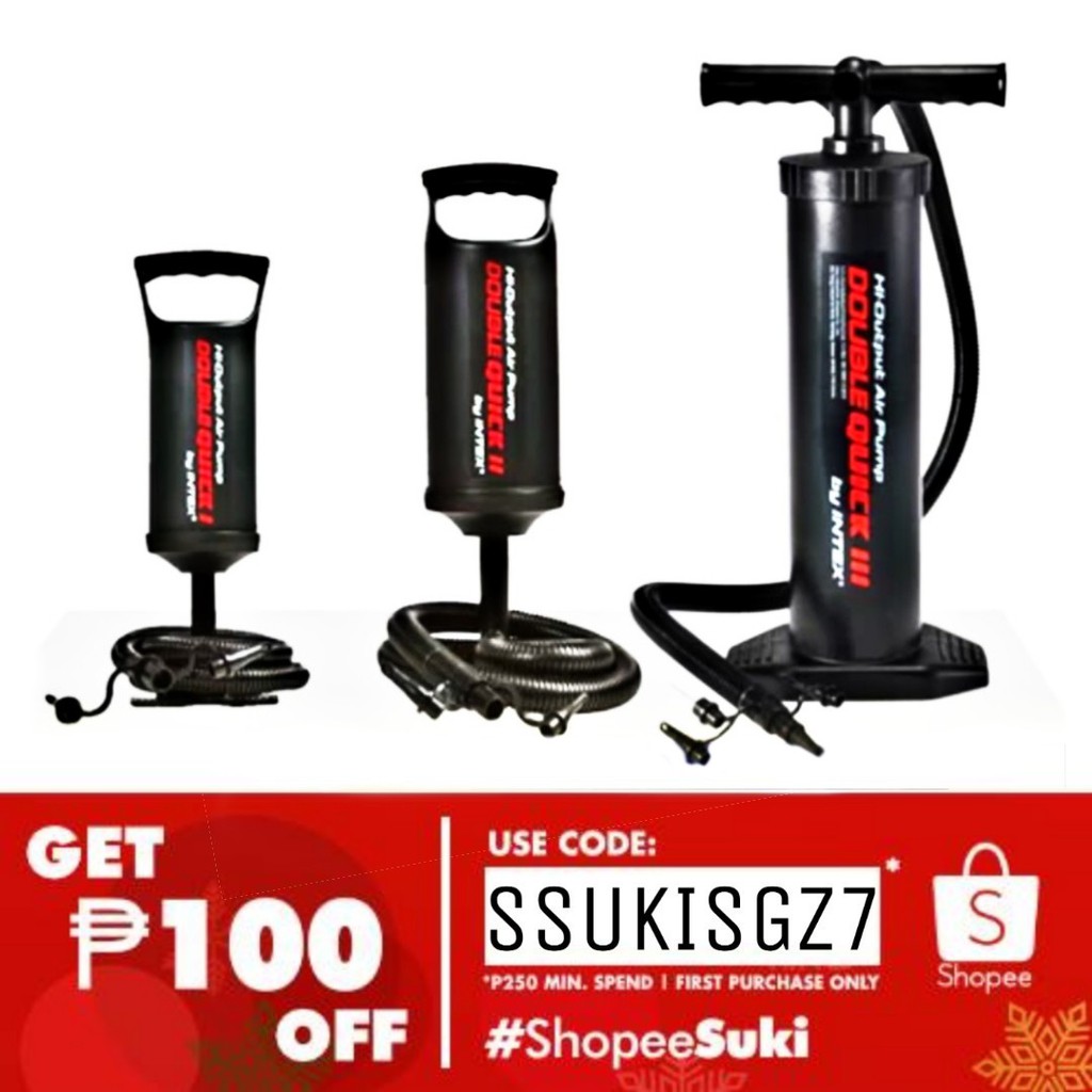 INTEX AIR PUMP FOR INFLATABLES & BIKE Shopee Philippines