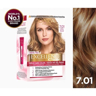 Hair Color LOREAL Excellence - 7.01 Cool Blonde #2