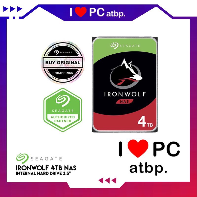 Seagate Ironwolf 4TB NAS Internal Hard Drive HDD SATA 3.5