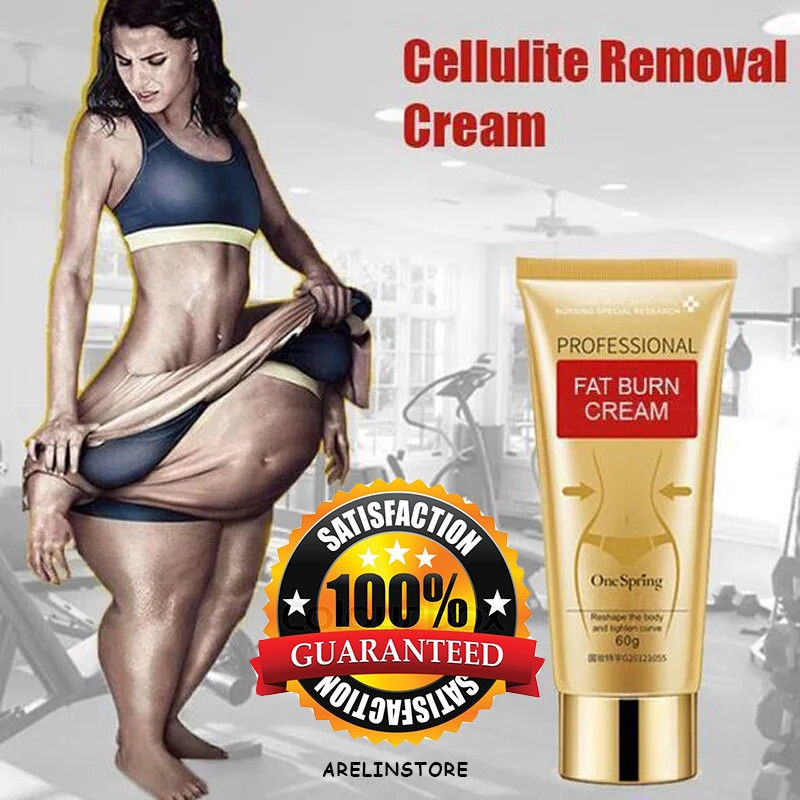 60g Body Leg Cellulite Removal Cream For Burning Body Toxins Shopee