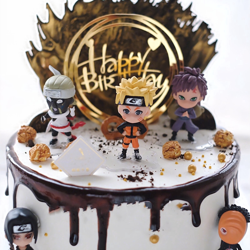 6pcs Set Naruto Shippuden Akatsuki Figure Toys Dolls Model Collectable Cake Topper Gift Shopee Philippines
