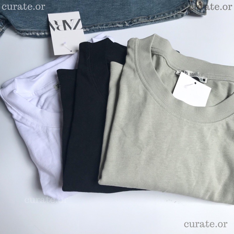 ZARA Basic Hanging Crop Shirt (Authentic Overruns) | Shopee Philippines