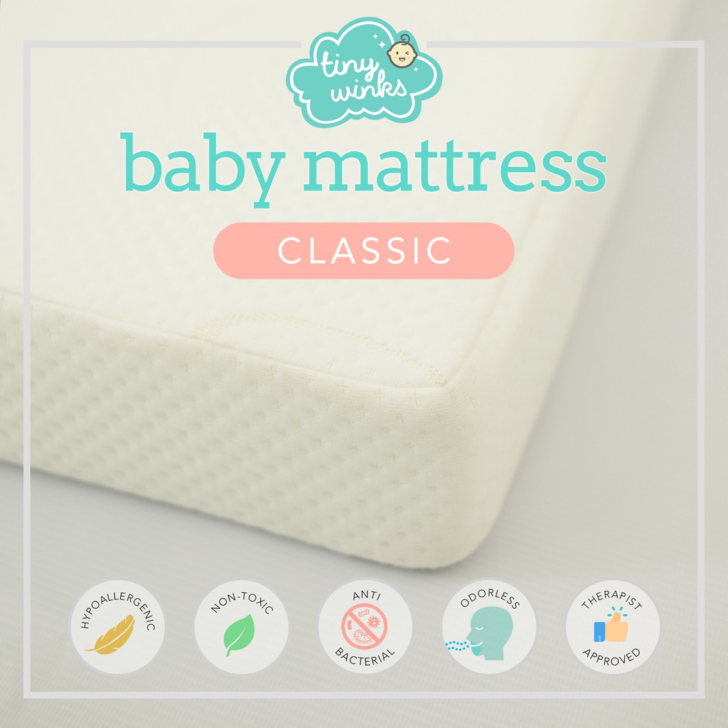 Baby Classic Foam Mattress Crib Size 4 X28 X52 Shopee