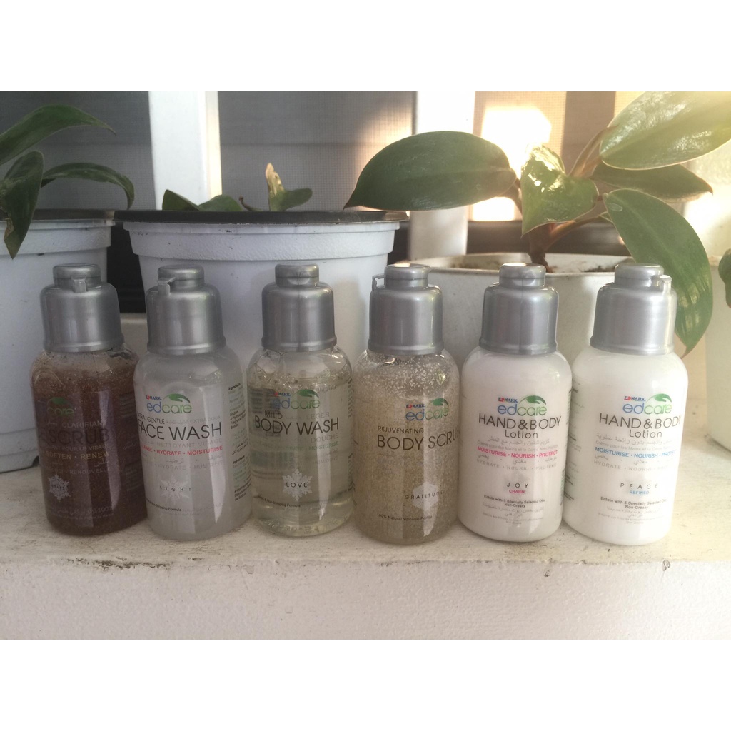 Edcare 6in1 Face and Body Wash Travel Kit Shopee Philippines