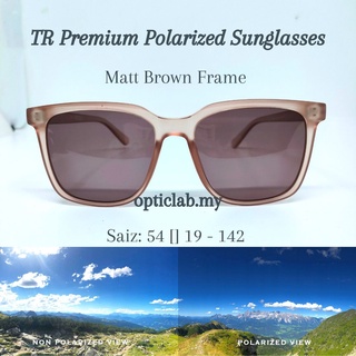 Tik tok Viral Spek Polarized Sunglasses Matt Colour Premium Optic Shop Quality Square Frame Unisex Korea Design #1