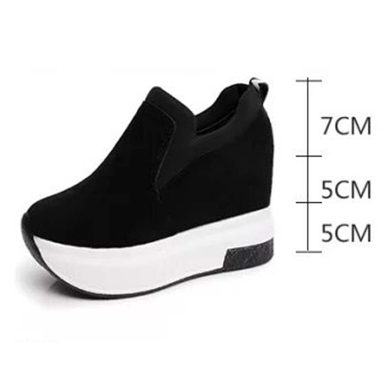 hidden wedge casual shoes