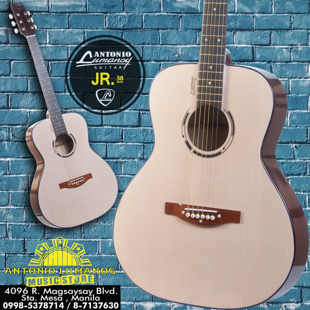 Acoustic Guitar JR. 38 (free case & pick) | Shopee Philippines