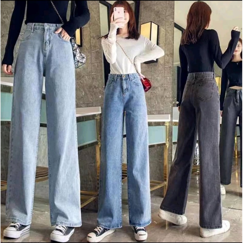2022 WIDELEG / BAGGY / MOMMY JEANS | Shopee Philippines