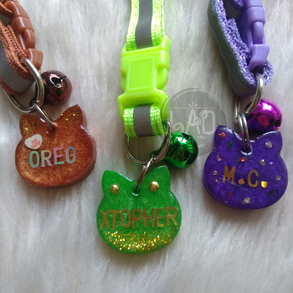 dog accessories◆Customized Resin Dog and Cat NAMETAG - with c #4