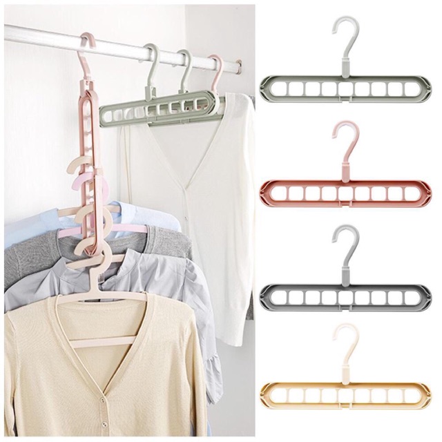 Plastic Storage Rack Clothes Hanger Multifunctional Drying Racks ...