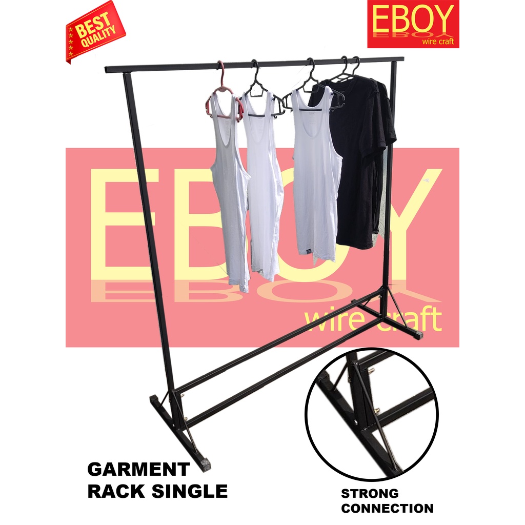 GARMENT RACK SINGLE/HEAVY DUTY/DRYING RACK/CLOTHE HANGER | Shopee ...
