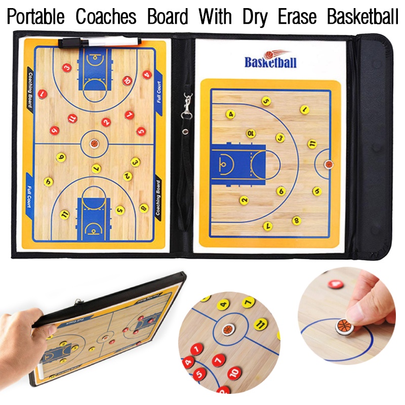 Basketball Tactical Board Foldable Basketball Coach Board