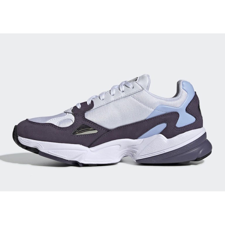 adidas falcon purple white