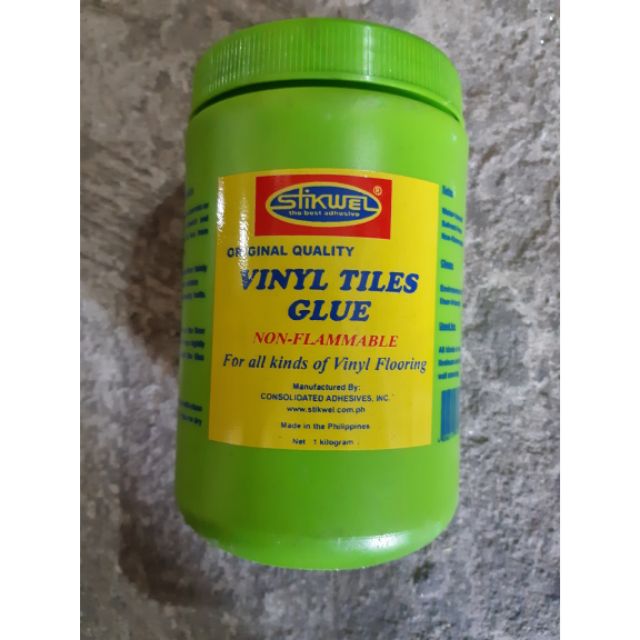 Vinyl Tiles Glue Stikwel 1 Liter, What Adhesive To Use For Vinyl Flooring