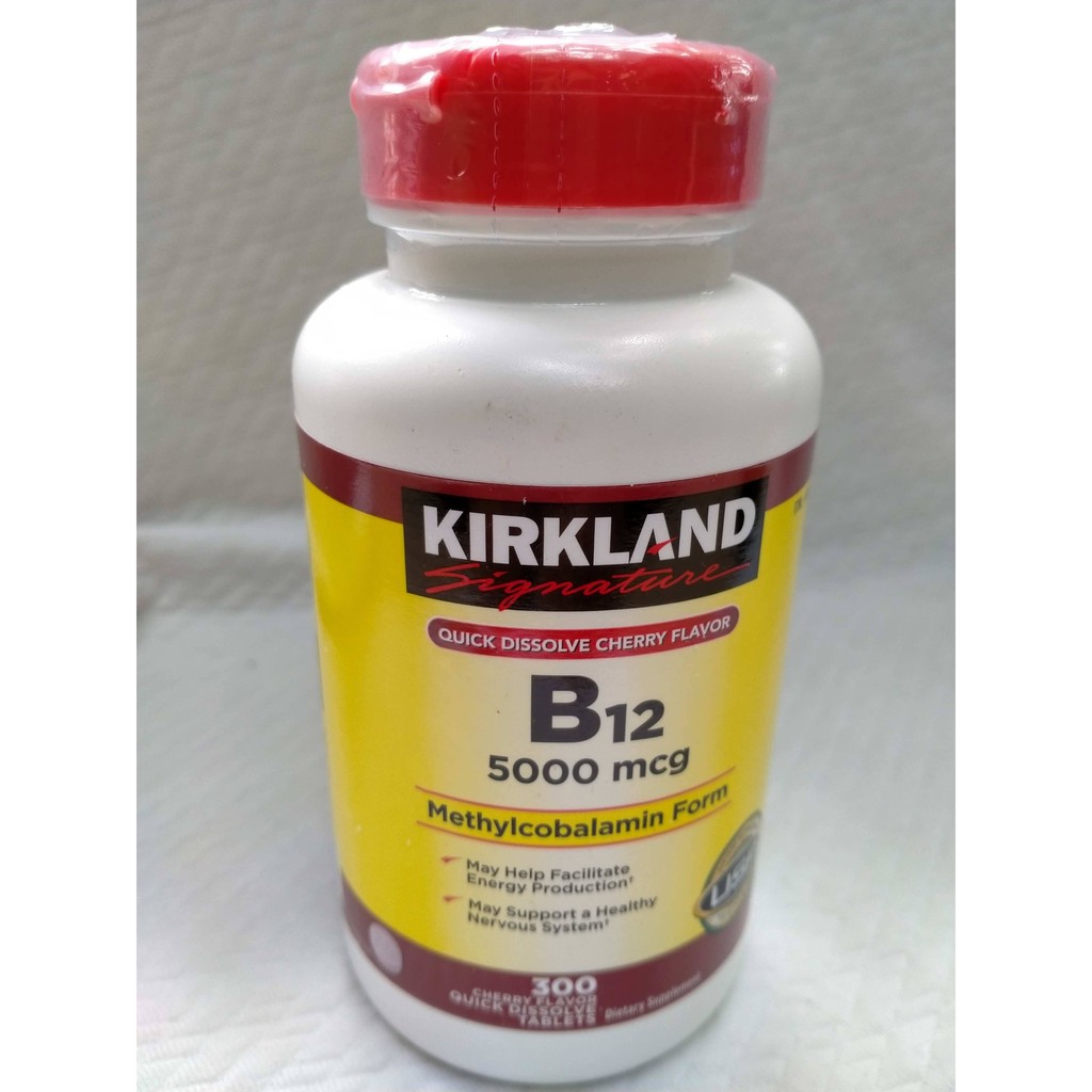 B12 01/2025 Kirkland, Quick Dissolve B12, 5000 mcg, Methylcobalamin