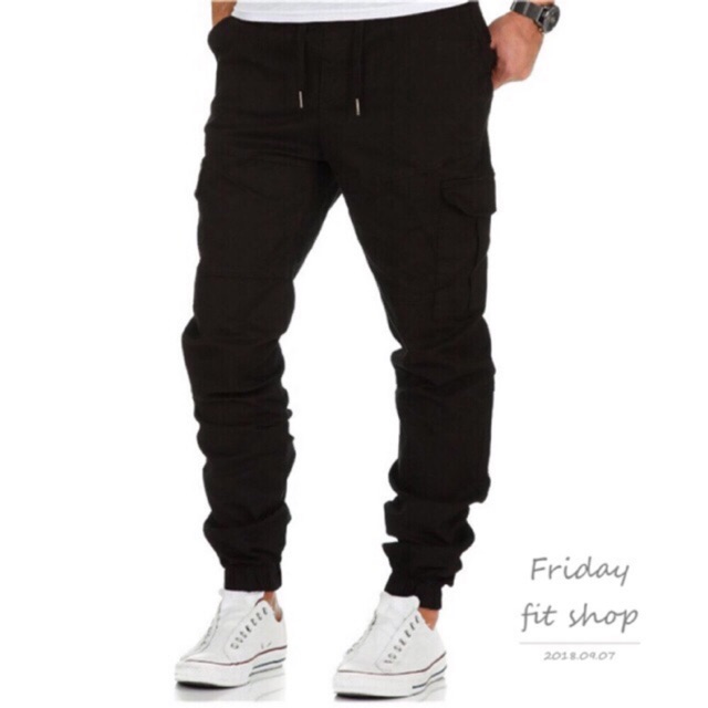 six pocket cargo pants white