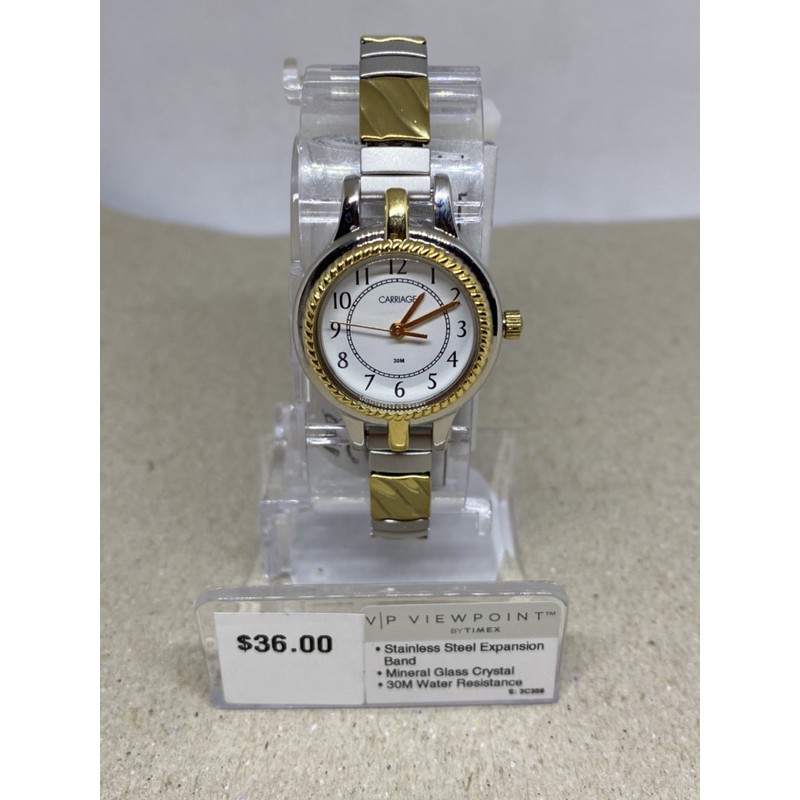 Carriage by Timex Women's Demi Watch, Two-Tone Stainless Steel Expansion  Band | Shopee Philippines