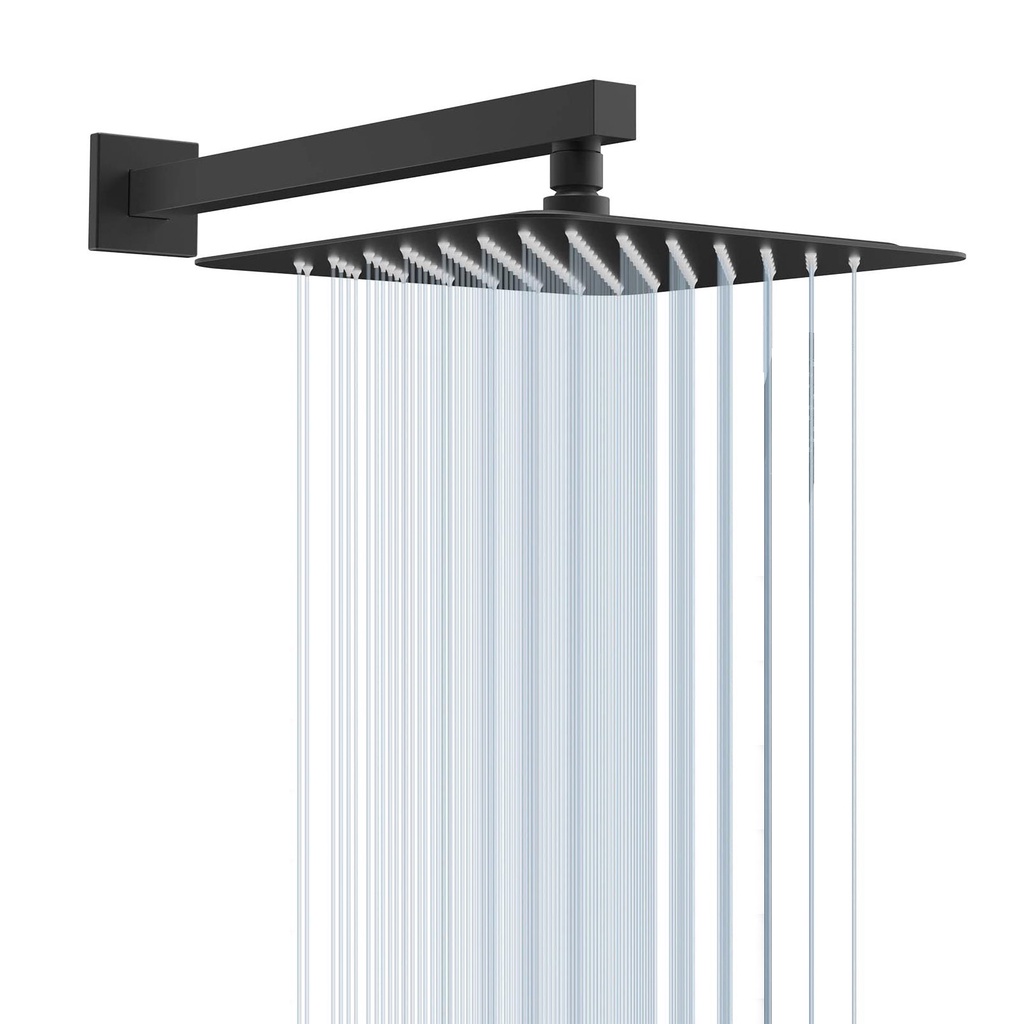 SUS304 Stainless Steel Rainfall Shower Head with Shower Arm Bathroom