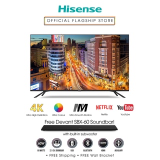 Hisense 55U6GS 55 inch Ultra HD (UHD) 4K ULED Smart TV - Netflix, YouTube and FREE Soundbar