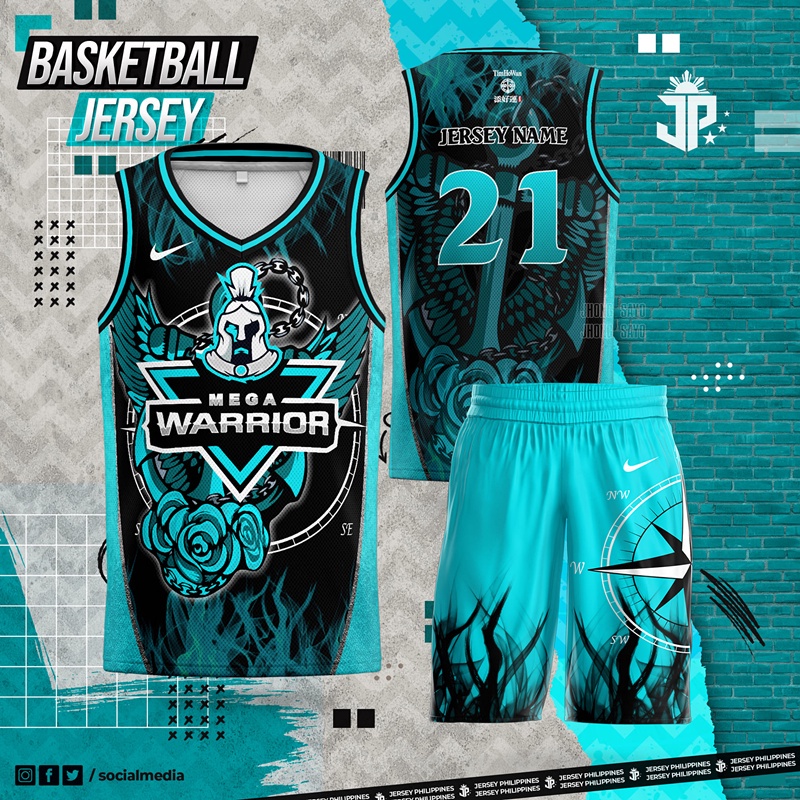 Team Mega Warrior JerseyPH Basketball Jersey Customized Name and Number