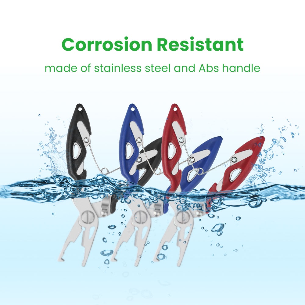 Fish Plier Braid multi Tool scissor Opener tackle Control remover lure ...