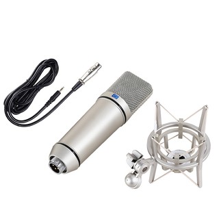 Good quality】U87 Condenser Microphone for PC phone Large Diaphragm Condenser Microphone For Vocal Recording Karaoke Mic Microphone | Shopee Philippines