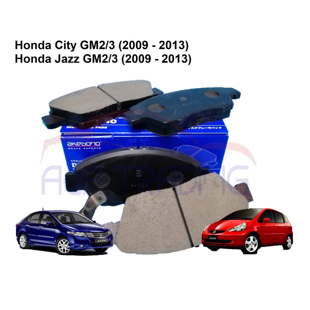Genuine Akebono Front Brake Pads for Honda City (2009 2013), Honda