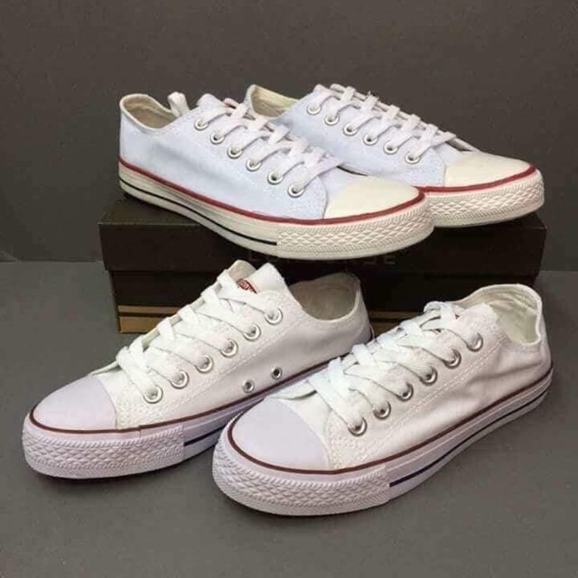 all white converse shoes