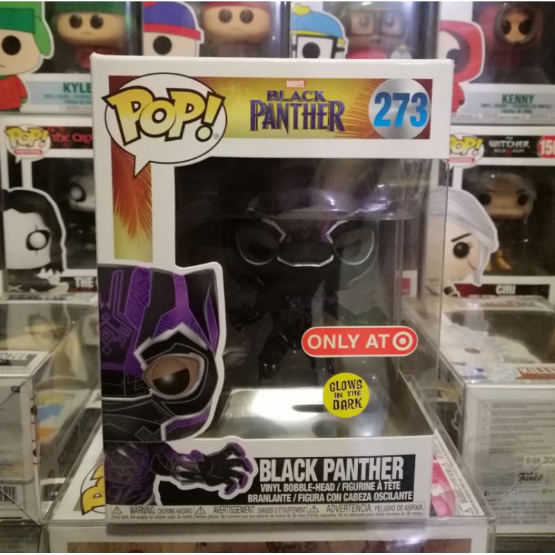 black panther purple glow in the dark pop