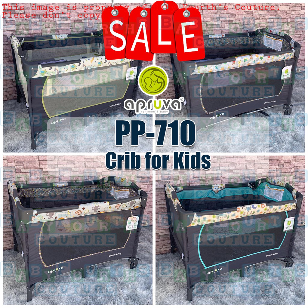 Apruva Pack and Play Co Sleeper Playpen Crib for Baby With Mosquito