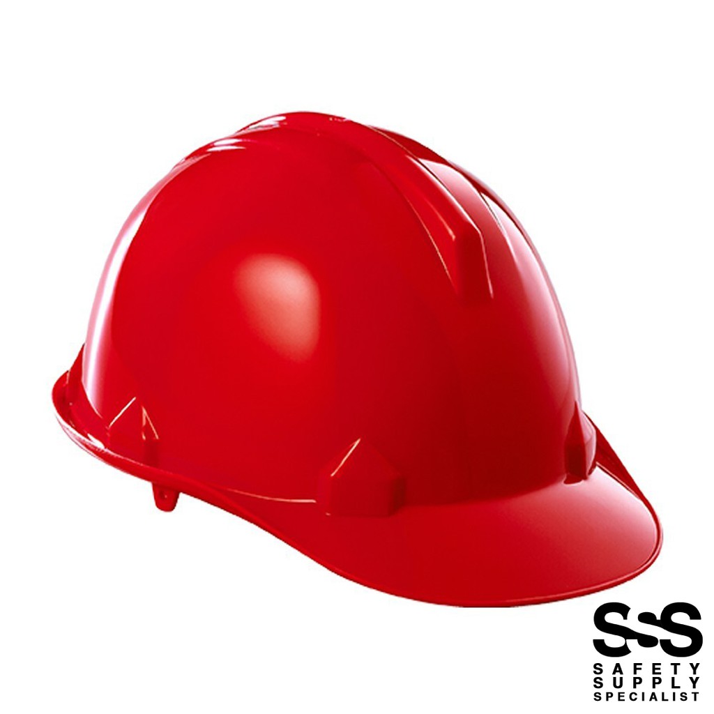 COD PREMIUM QUALITY RED HARD HAT HELMET CONSTRUCTION WORKERS HEAD ...