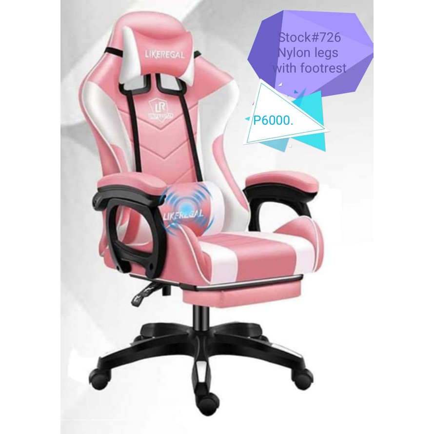 Pink gaming chair