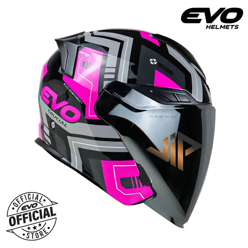 Evo Rx 7 Crucial Half Face Dual Visor Helmet Shopee Philippines 