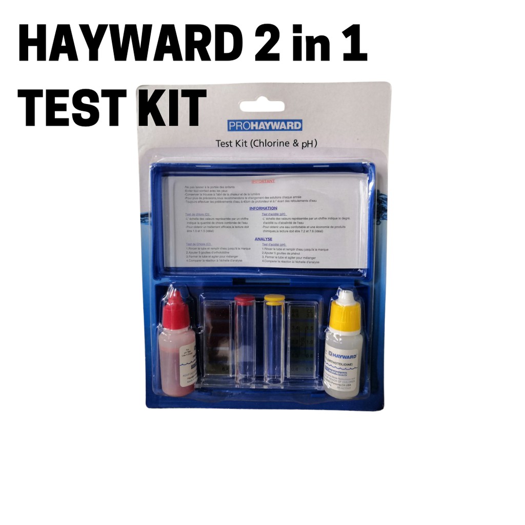 Chlorine and pH Water Test Kit Hayward for Swimming Pool Shopee
