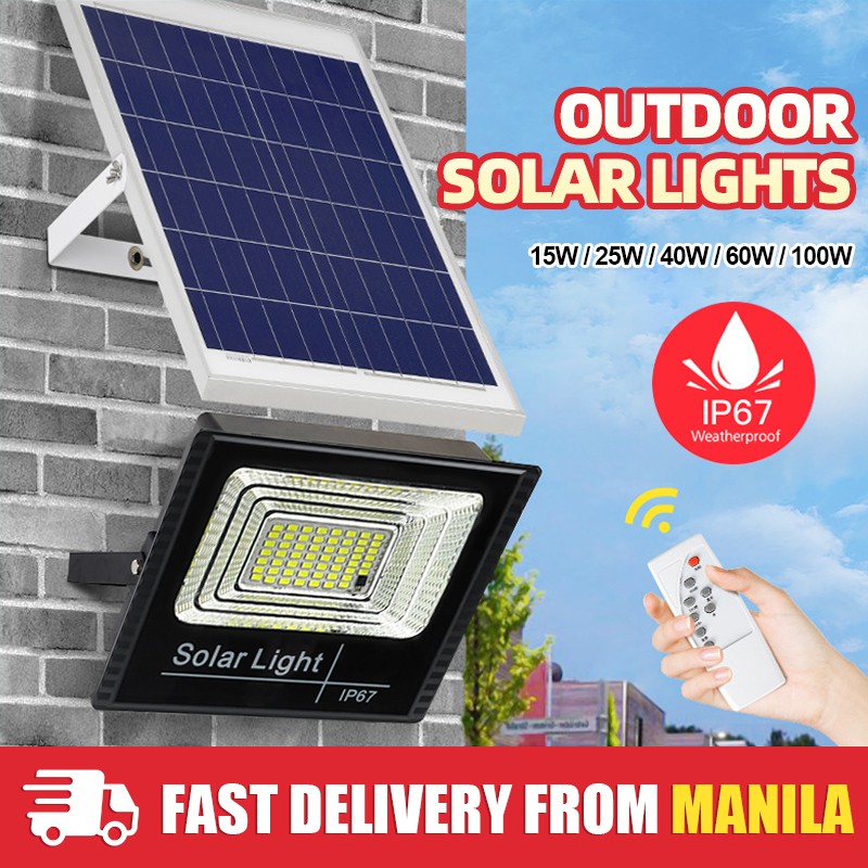 300W LED Solar Light Outdoor Flood Light Solar Panel and Remote Street