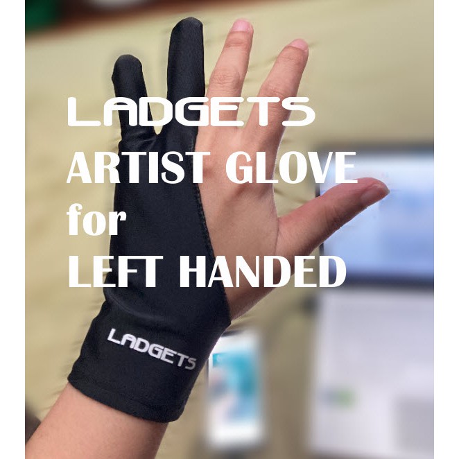 Ladgets Artist Glove Left Hand Quality 2 Finger Drawing