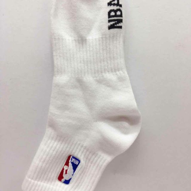 nba socks plain white