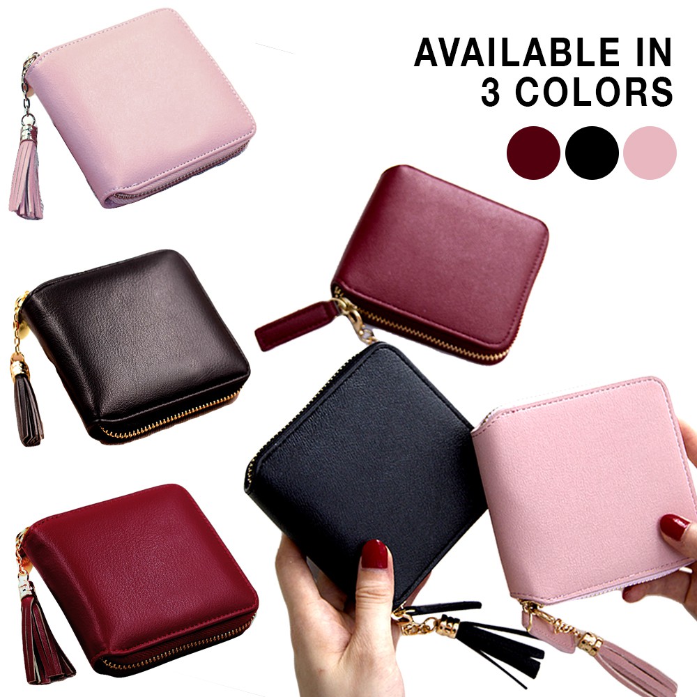 womens leather wallets with coin purse