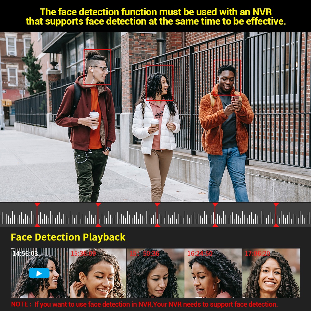 Hamrol 8MP/4K Ultra HD Face Detection Color Night Vision Audio H.265 POE Indoor Camera Two-way Voice IPAI Alarm Video Surveillance CCTV Camera Infrared Night Vision P2P XMEYE #3