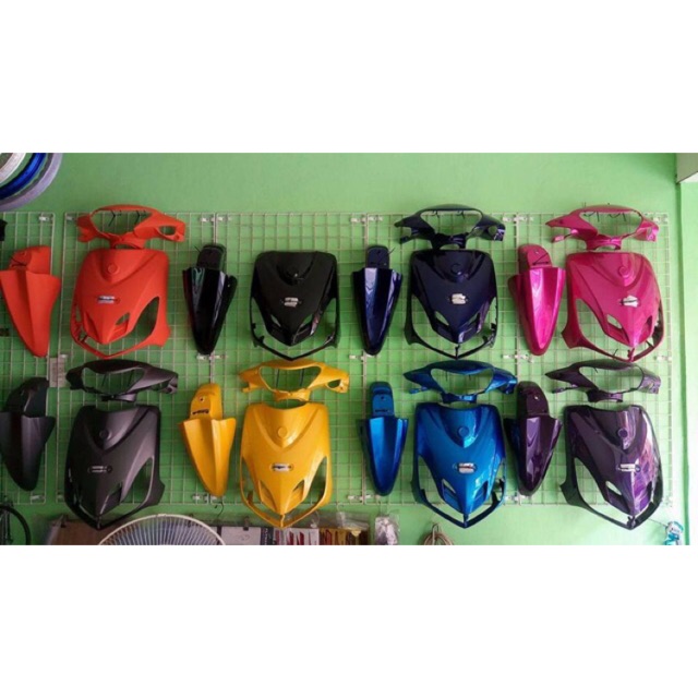 Yamaha mio amore sporty fairings matte gray matte orange 