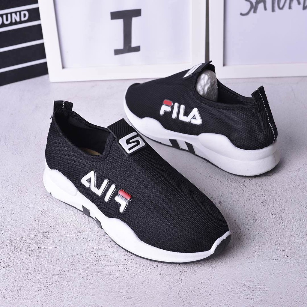 New Fila rubber shoes women sneaker shoes slip on Shopee
