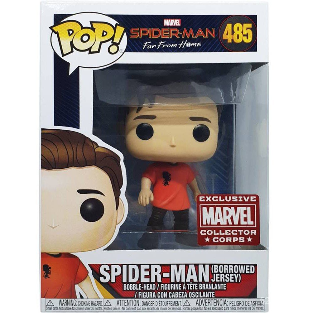 Spider-Man (Borrowed Jersey) #485 Funko Pop Marvel Collector Corps ...