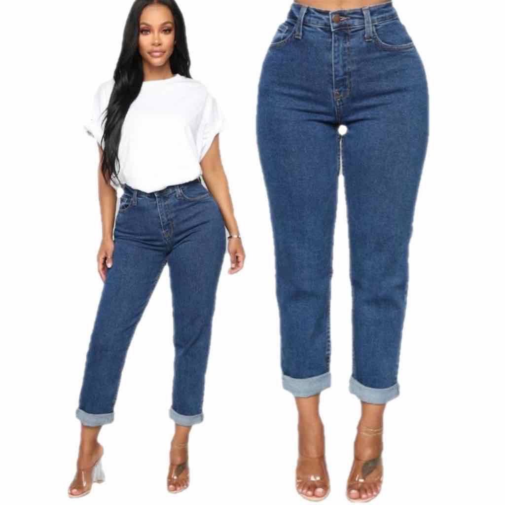plus size 34-44 mom jeans boyfriend pants COD | Shopee Philippines
