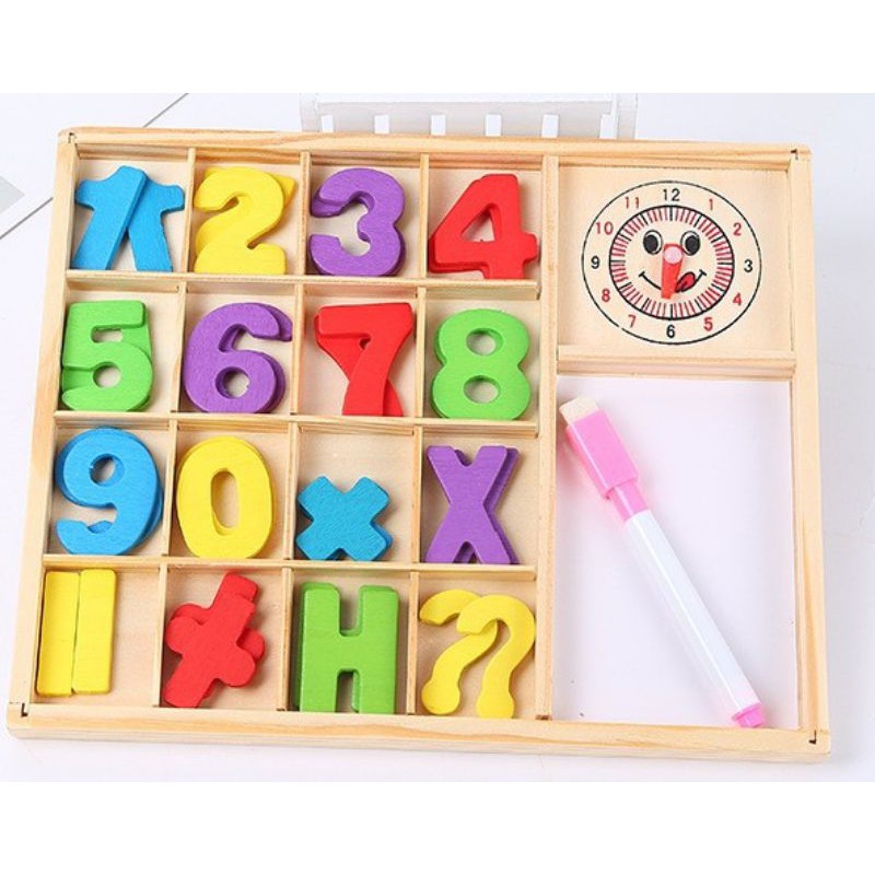 QQ Math Enlightenment Wooden Digital Computing Game Box Intelligence ...